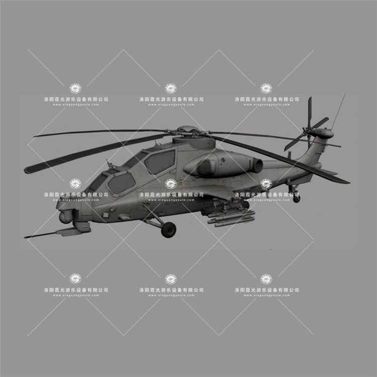 青松乡武装直升机3D模型
